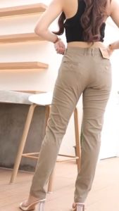 (พร้อมส่ง) NANAZAZA - ZA179 กระบอกผ้า cottonผสมspandex ยืด ทำ3สี ยืดได้2นิ้วจากsize