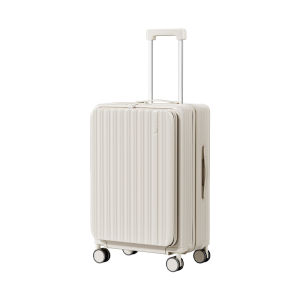 New 2025 Womens Side-Open Cover Luggage Large Capacity 24 Inch Travel Password Carry-On Suitcase Business/OL Style Soft Polyester Lining