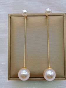 Long Dangle Pearl Earrings 925 Sterling Silver Fresh 2025 New Style Elegant Tassel Ear Jewelry Women Fashion Accessories