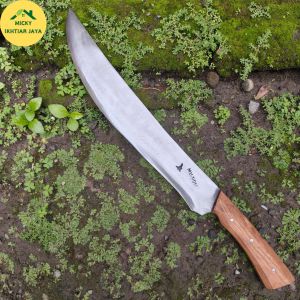 Golok Kualitas Super Full Baja Per Asli Gagang Kayu Tembus