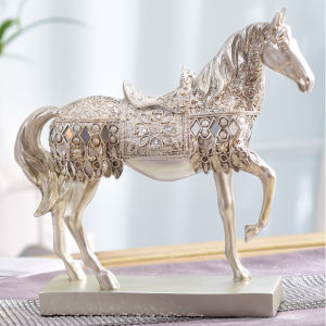 Wine Cabinet Decoration Horse European Home Living Room Fortune Accessible Luxury Desktop Accessories Crafts Win Instant Success