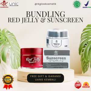 PAKET HEMAT RK RED JELLY & SUNSCREEN  ORIGINAL (GARANSI UANG KEMBALI)