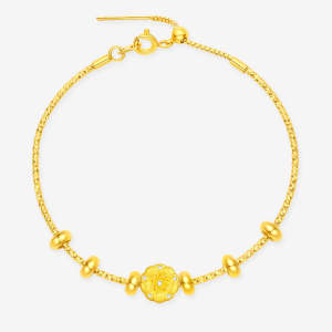 CTS 24K Pure Gold Diamond Lucky Flower Charm Twelve Gods of Flowers Series CHOW TAI SENG 周大生 G0QB00164CH G0QB00165CH G0QB00167CH G0QB00169CH