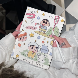 เคสไอแพด Gen9 10.2 Air5  ชินจัง เคสiPad Gen10 Case iPad ใส่ปากกาได 11pro mini6  9.7 gen7 2024 air6 Air7 Gen11