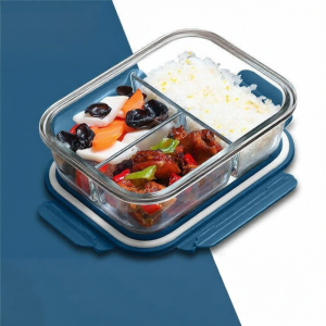 Microwave Heating Insulated Glass Food Container Set