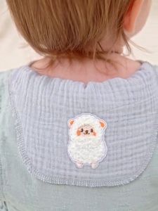 Insular Muslin 4 Layer Baby Sweat Back Towel Gauze Cotton Absorbent For Toddler and Kids