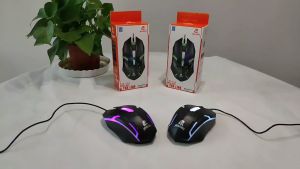 เมาส์ เดสก์ท็อป โน้ตบุ๊ก USB เจ็ดสี เกมเบา ไล่ระดับสี ไล่ระดับสี เมาส์สํานักงาน ไล่ระดับสี