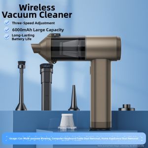 Powerful Suction Cordless Rechargeable Handheld Mini Portable 2 in 1 Vacuum Cleaner