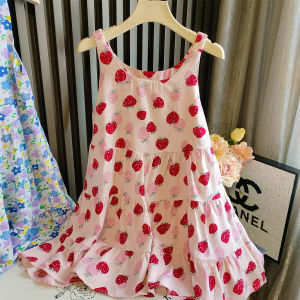 New Summer Floral Princess Dress Thin Cotton Dress