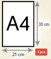 SINTRA BOARD 3mm A4 5pcs WHITE. 