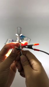 หลอดไฟหน้า หน้ารถมอเตอร์ไซค์ H4/H6-6led/p15d/t19/BA20D ขั้วกลม 2 จุด/3ขา เวฟใส่ได้ H4-3030-6LED