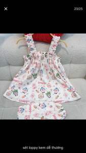 ĐỒ NGỦ VẢI ĐŨI 2 DÂY BẢN TO