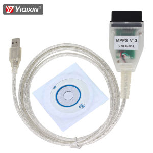 MPPS V13 ECU Programmer SMPS MPPS V13.02 K CAN Flasher Chip Tuning MPPS Cable OBD2 Scanner Professional Diagnostics Cable Tool