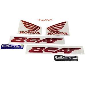 Emblem timbul beat warna merah set garuda logo timbul beat set garuda warna merah