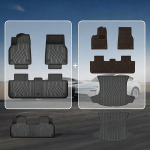 QUEES | Full TPE Car Mats for Tesla Model 3/Model Y