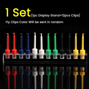 ICERIO Acrylic Fishing Flies Display Stand Lure Shelf Holder Hook Clips Storage Rack Fly Fishing Tool Accessories