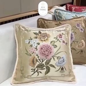 EvyThing Sarung bantal Sofa Mewah kualitas PREMIUM IMPOR 48x48CM