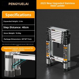Multifunctional Extendable Folding Ladder