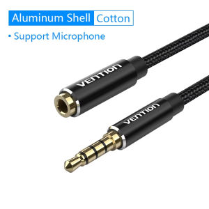 Vention | Vention 3.5mm Jack Audio Extension Cable for Car PC TV Laptop Switch Male to Female Stereo 3.5 Headphone Aux Extend Adapter Cord
