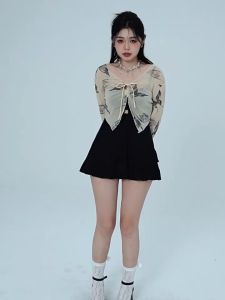 ชุดว่ายน้ำผู้หญิง ชุดว่ายน้ำคนอ้วน  ชุดว่ายน้ําขนาดบวกสาวอ้วนเล็กน้อยครอบคลุมเนื้อริมทะเล  2502