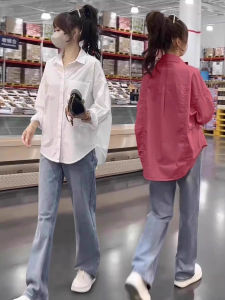 Early Autumn High-End White Loose Casual Long Sleeve Womens Shirt Spring Autumn 2025 New Korean Style JackOrdle Commute Style