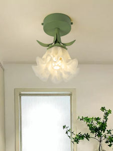 Meiyuan French Cream Wind Chime Orchid Corridor Corridor Corridor Lamp American Pastoral Vintage Lamp Balcony Entrance Ceiling Mounted Lamp