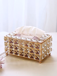 UPUP Light Luxury Tissue Box: Tissue Storage Box Tissue Container Tissue Box for Home & Car Universal Tissue Box for Living Room Bedroom & Hotel