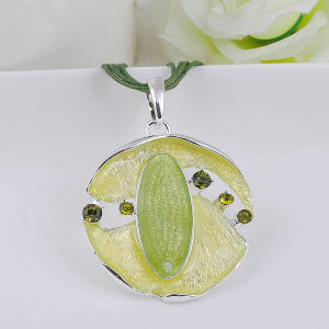 Womens Trendy Geometric Enamel Rhinestone Statement Necklace Fashionable Jewelry Accessory