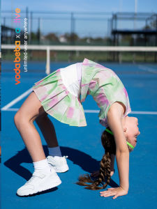 Voda Beba Girls Tennis Skirt Sports Plissed Shorts Child Summer Protection Against Exposure Polyamide Nylon Fabric