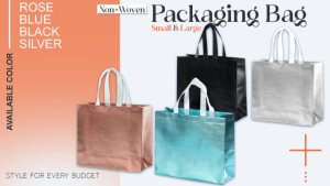Printing View - Black Non-Woven Shopping & Packaging Bag (Small - Large)