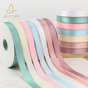 ริบบิ้นผ้าไหมสีพื้นขนาดใหญ่ 100 ฟุต สำหรับบรรจุภัณฑ์ดอกไม้และของขวัญ ริบบิ้นผ้าซาติน