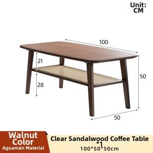 MANHAOSHI | Multifunctional Wooden Tea Table for Small Households