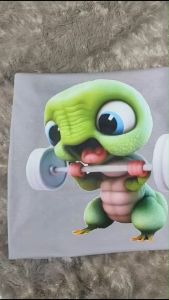 Kaos 3 Dimensi Pria Motif Animasi Green Turtle Tshirt Dtf Oblong Katun 24s H041 By Hans & co