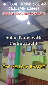 Samsung 1000W Solar Ceiling Lamp Buy 1 Take 1 LED Home Outdoor Sensor Solar Flood Ceiling lamp Super bright Waterproof