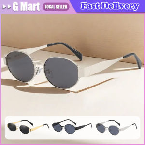 Retro Steampunk Sun Protection Sunglasses Vintage New Womens Metal Oval Sunglasses Ladies Classic UV400 Sunscreen Eyewear