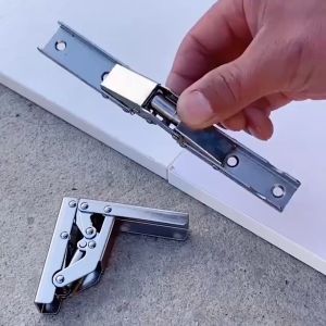 2pcs Engsel Lipat 90 Derajat Engsel Pintu Model Lipat 90 Derajat 180 Derajat Baja Dengan Sekrup