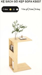 FREESHIP HCM - Kệ Sách Kết Hợp Bàn Gỗ MDF Kẹp Sofa KS037 – có thiết kế theo yêu cầu khách hàng