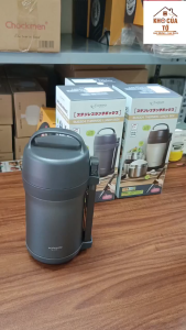 Set hộp cơm Kaiyo KVL-3284 giữ nhiệt 4 ngăn tặng kèm túi tráng bạc tiện lợi cho dân văn phòng gia đình có con nhỏ.
