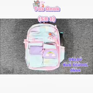 Ransel Anak Sekolah Rainbow Colourful/ Tas Anak SB2