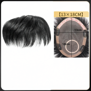 Weiwei | Natural Short Hairstyle Wig Hand-made Top Hair Replacement Full Real Hair Conceal Baldness