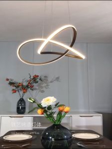 TOMAX 60CM Modern LED Pendant Light – Adjustable Hanging Lamp for Living Room Bedroom Dining Room | Remote Dimming Chandelier | Indoor Ceiling Lighting Fixture