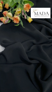 Per50cm Kain Mada Hitam Anti UV Kain Sultan UPF 50+ Kain Premium Warna Polos