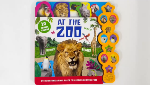 At The Zoo Sound Book For Kids To Learn About Animals With 10 Buttons Sounds (Hardcover)
