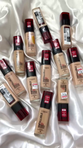 Kem Nền Loreal Infallible Foundation Fresh Wear Sunscreen SPF25 Vitamin C Kem Nền Nắp Đỏ Kem Nền Bền Màu Chống Nắng.