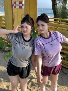 Conservative Womens Bikini Swimsuit plus Size High Waist Cover up Thermal Spring Swimwear Slimming Flat Belly Briefs