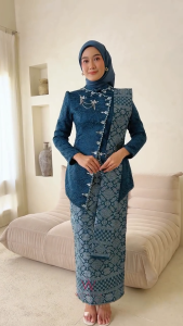 Kebaya Ayu Janggan Tradisional Adat Jawa Atasan Brokat Payet Rok Batik Songket Modern Tunangan Wisuda Bridesmaid