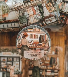 Fairy Lights Journal - READY STOCK/ art journaling/ scrapbook deco/ LG: Choosing An Outfit girls PET tape (kiss cut)