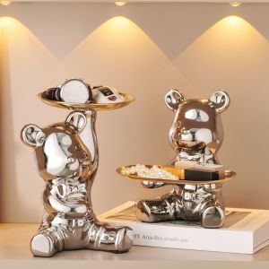 Ví Tiền Hình Gấu Đột Biến Đựng Chìa Khóa Đĩa Tròn Trang Trí Phòng Khách Bàn Đỗ Giày Nhà Trang Trí Đồ Dùng Thiết Yếu Vật Dụng Để Đỗ Xe