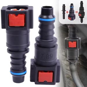 Car Motorcycle Fuel Pipe Quick Female Connectors Black Plastic Leak-Proof 7.89 ID8 Straight Connector for Fuel Lines Urea Pump