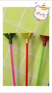 Gratis Semua - Stik Balon Warna Warni / Pegangan Cup Balon Warna Random / Pegangan Balon / Stick Balon / Tangkai Balon